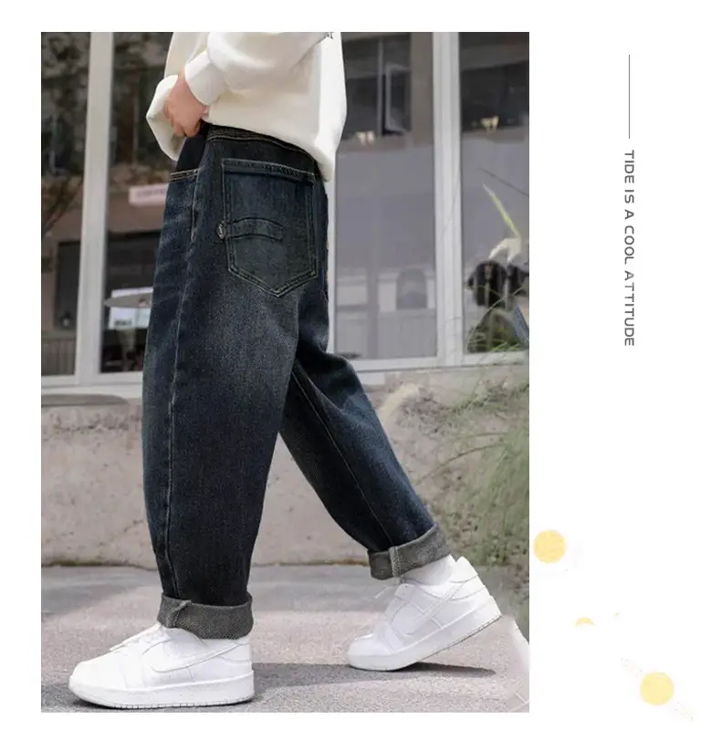 Boys Jeans 2025 Jogger Pants Fleece Lined Thickened โ feature 11