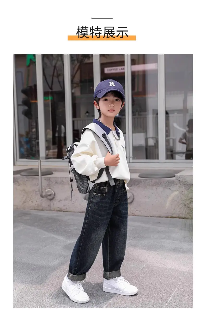 Boys Jeans 2025 Jogger Pants Fleece Lined Thickened โ feature 7
