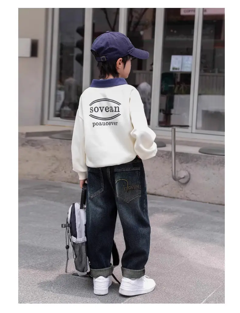 Boys Jeans 2025 Jogger Pants Fleece Lined Thickened โ feature 9