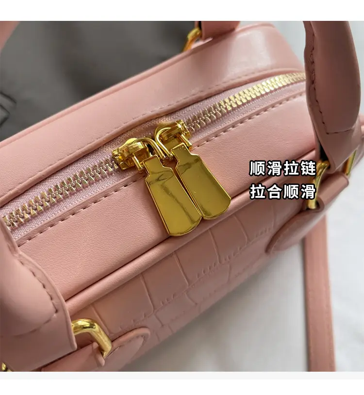 White Croc Texture Crossbody Bag for Women — feature 5