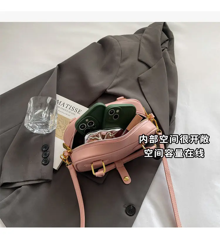 White Croc Texture Crossbody Bag for Women — feature 8