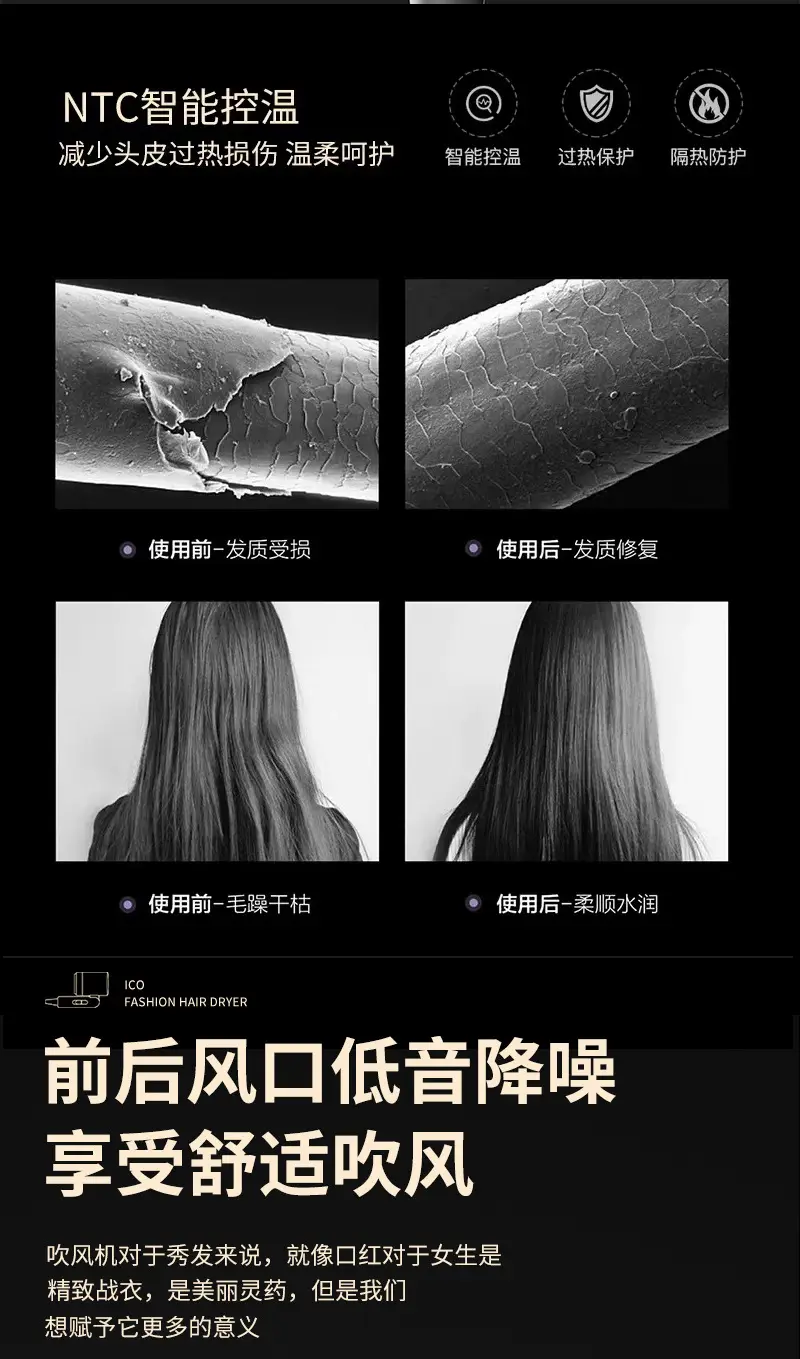 Foldable High-Speed Hair Dryer for Home Use — feature 11