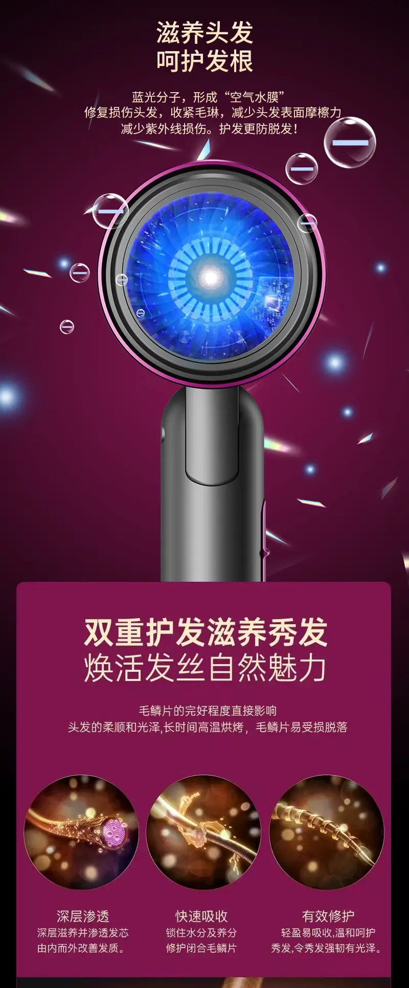 Foldable High-Speed Hair Dryer for Home Use — feature 7