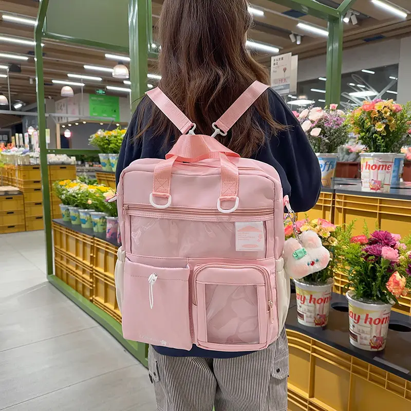 Women's Japanese-style Crossbody Bag with 3 Pockets - Image 7