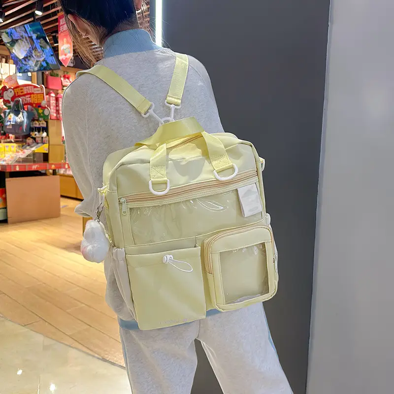 Women's Japanese-style Crossbody Bag with 3 Pockets - Image 8