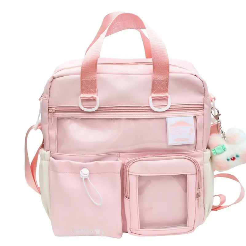 Women's Japanese-style Crossbody Bag with 3 Pockets - Image 4