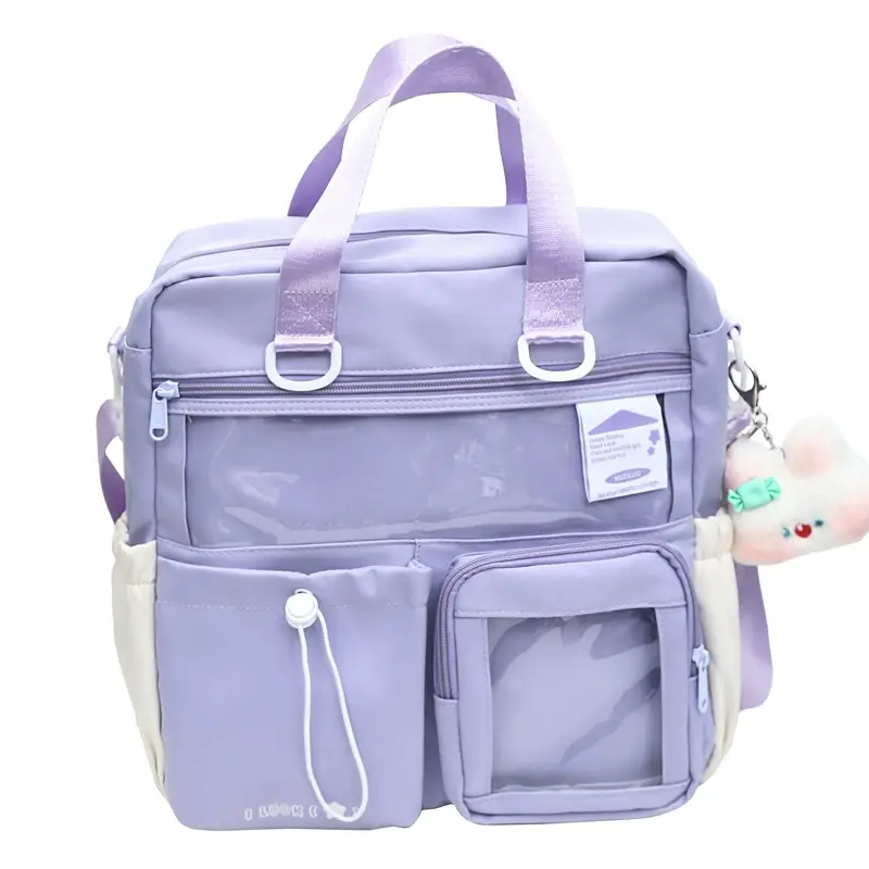 Women's Japanese-style Crossbody Bag with 3 Pockets - Image 5