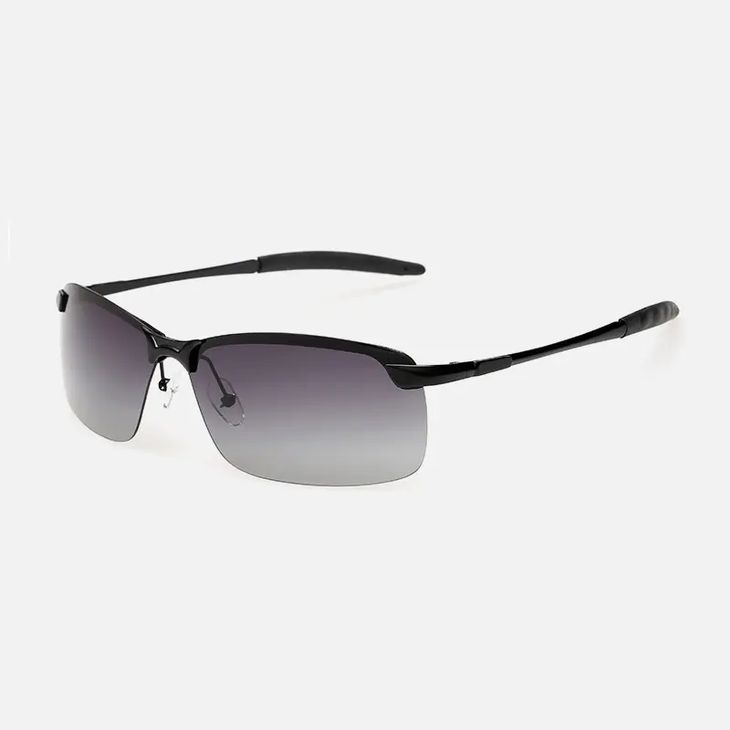 Men Color Changing Polarized Sunglasses Black Blue - Image 21