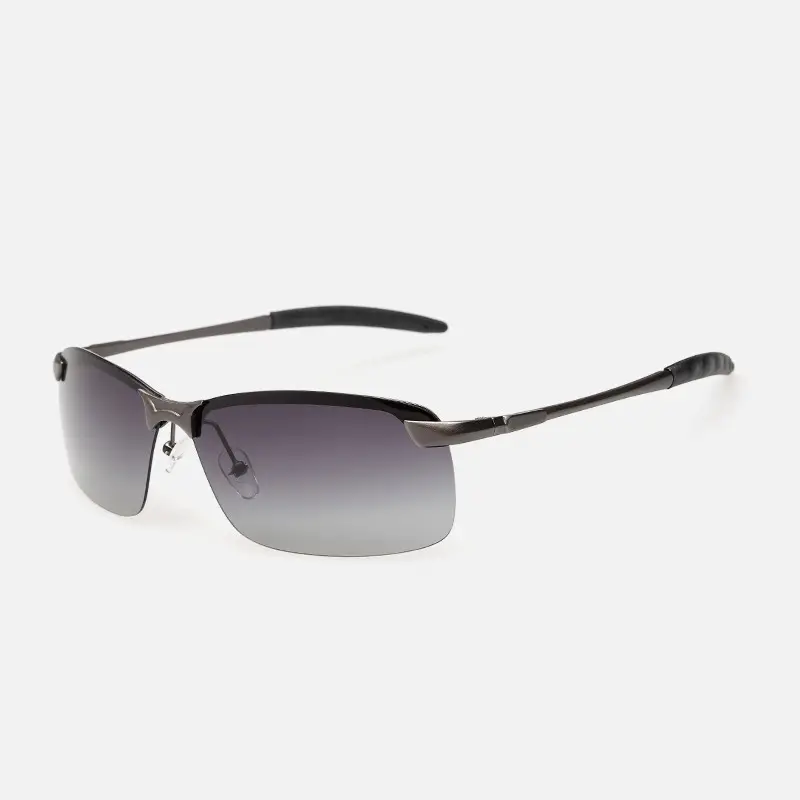 Men Color Changing Polarized Sunglasses Black Blue - Image 22