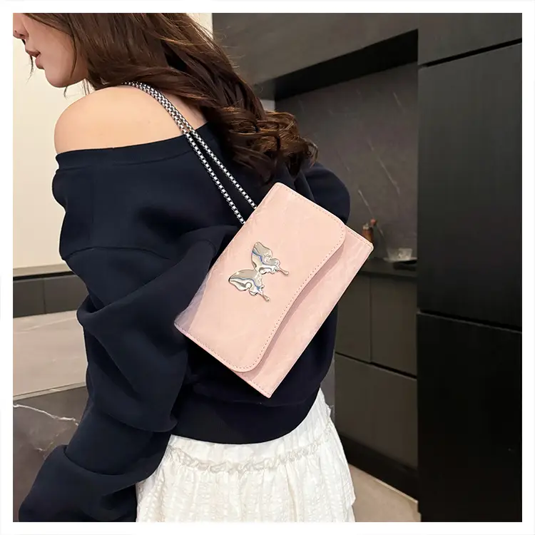 White Butterfly Bow Chain Shoulder Bag for Women — feature 18