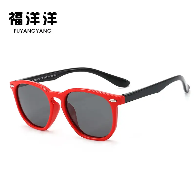 2025 New Polarized Sunglasses Red Black Kids - Image 11