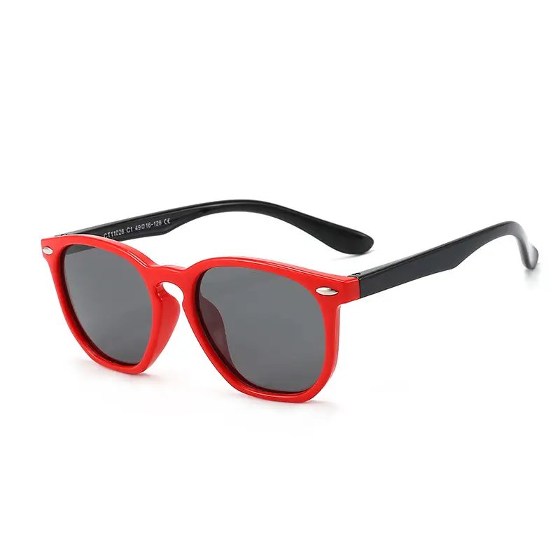2025 New Polarized Sunglasses Red Black Kids