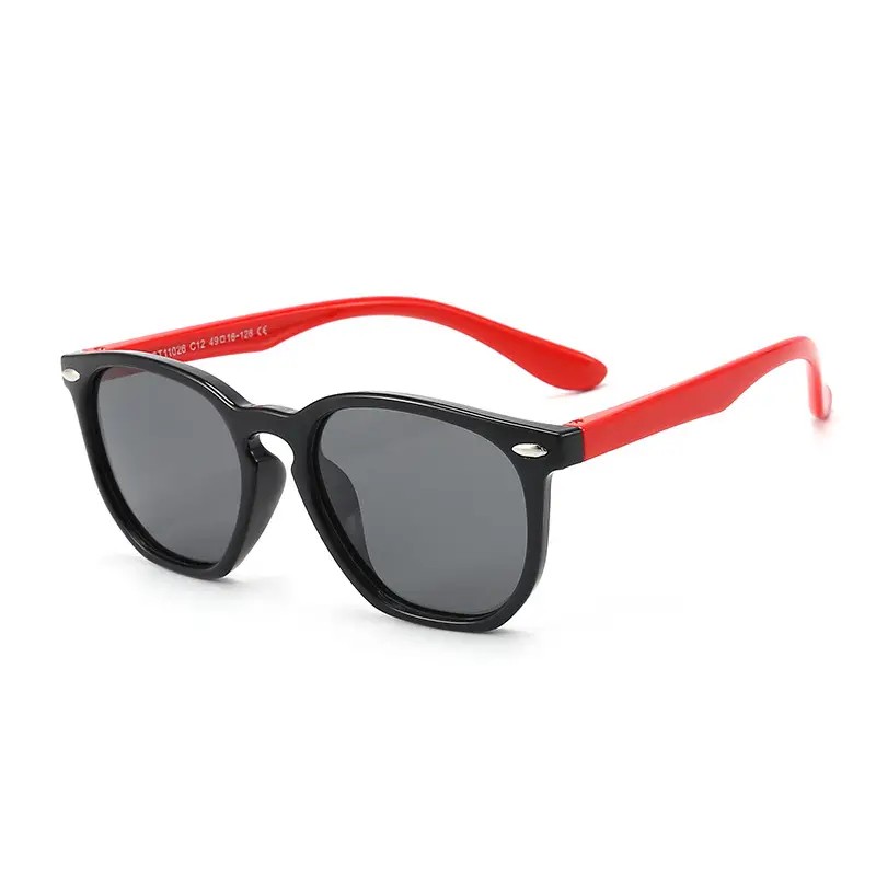 2025 New Polarized Sunglasses Red Black Kids - Image 8