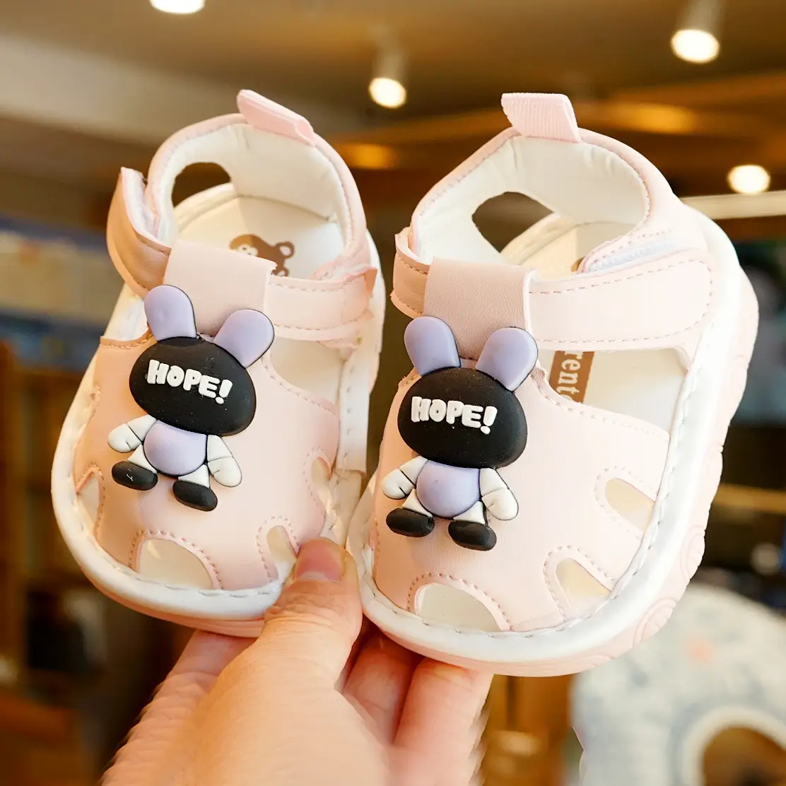 Toddler Sandals Pink Bow Non-Slip 1-2Y - Image 5