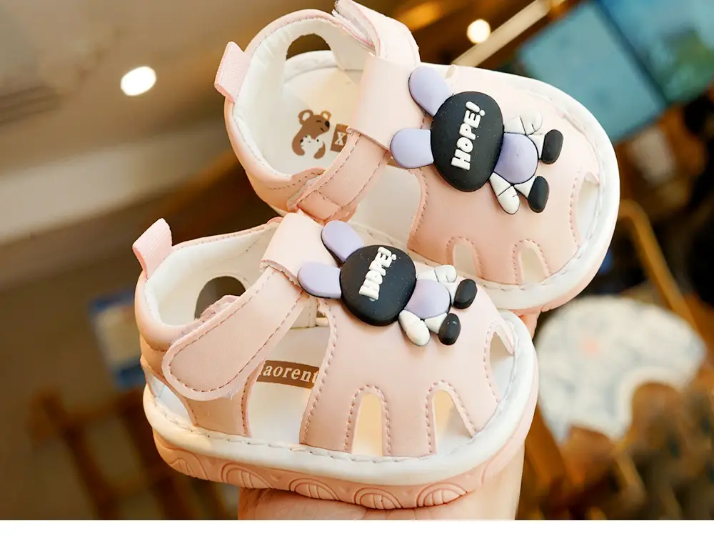 Toddler Sandals Pink Bow Non-Slip 1-2Y β feature 6