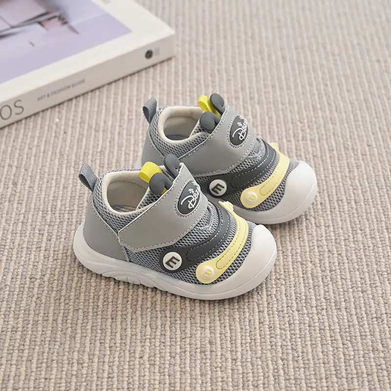 Blue Caterpillar Soft Sole Baby Shoes for Girls - Image 5