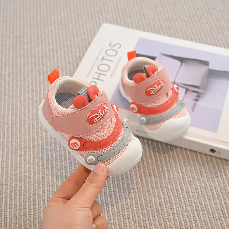 Blue Caterpillar Soft Sole Baby Shoes for Girls - Image 6