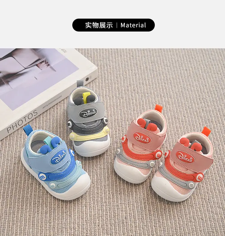 Blue Caterpillar Soft Sole Baby Shoes for Girls β feature 6