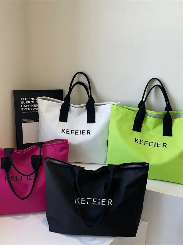 2026 Green Oxford Shoulder Bag Large Capacity Casual Tote - Image 9
