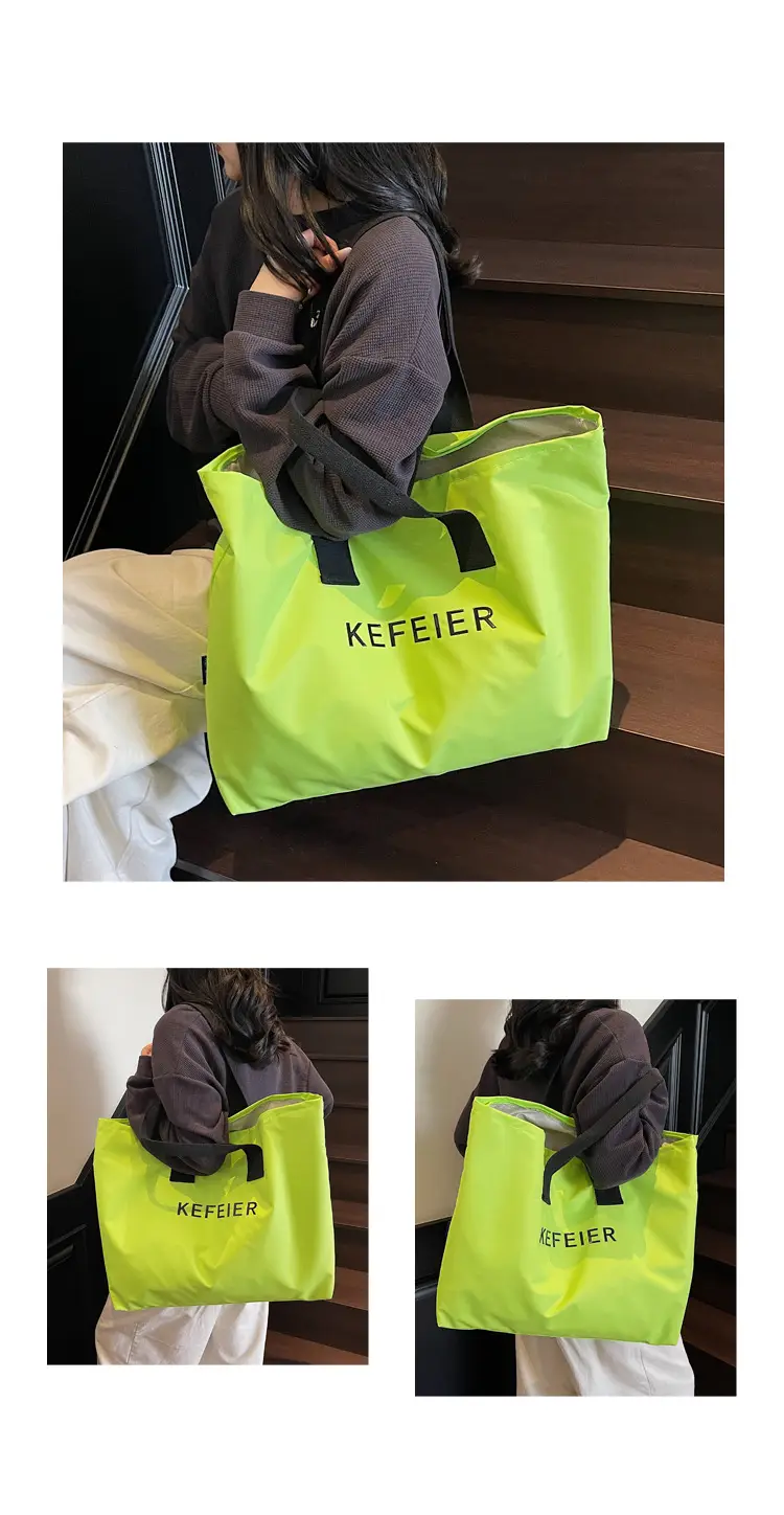 2026 Green Oxford Shoulder Bag Large Capacity Casual Tote — feature 9
