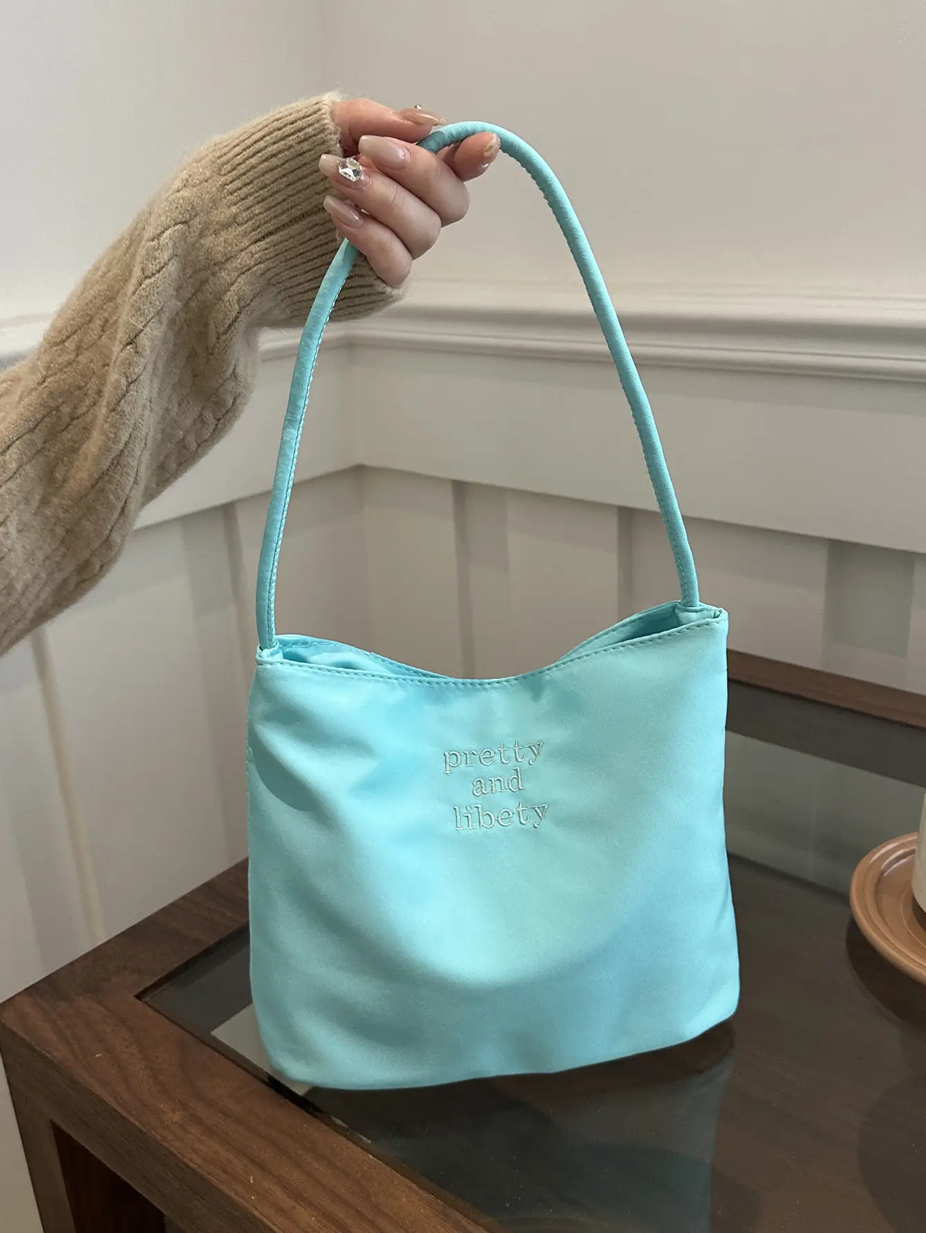 Women Pink Nylon Shoulder Bag 2025 New — feature 47