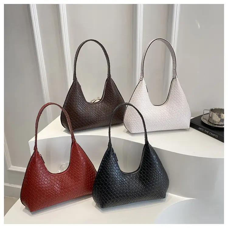 Red Woven Quilted Shoulder Bag for Women — feature 25