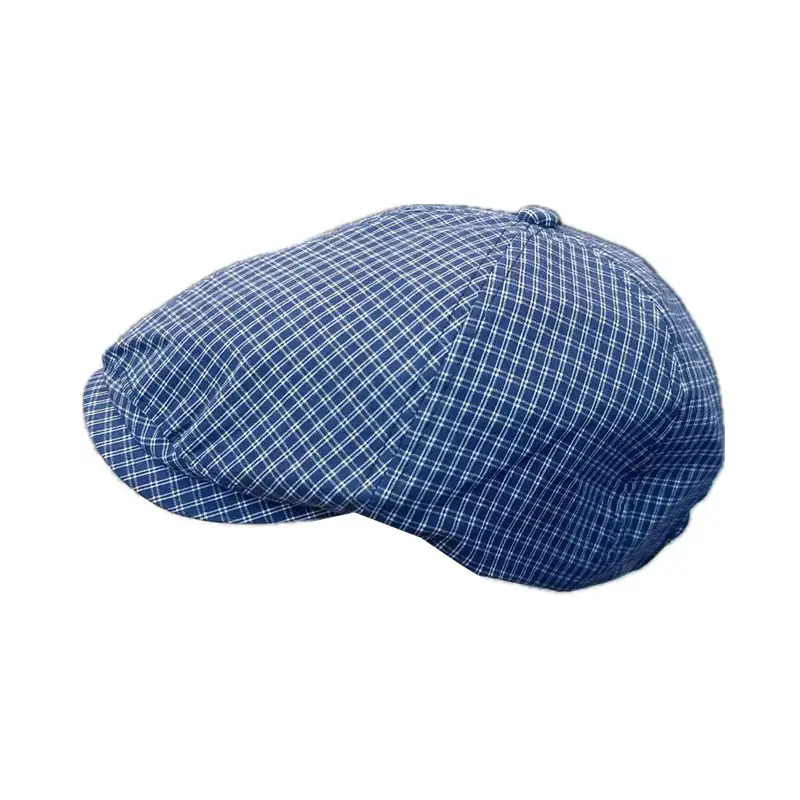 Japanese Plaid Letter Forward Cap Women Spring Summer Artistic Duckbill Cap - Image 7
