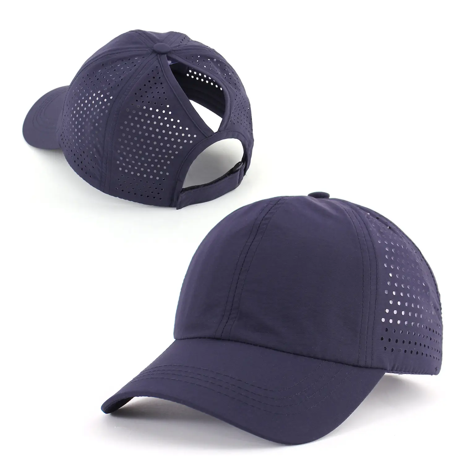 Women Blue Mesh Baseball Cap Breathable