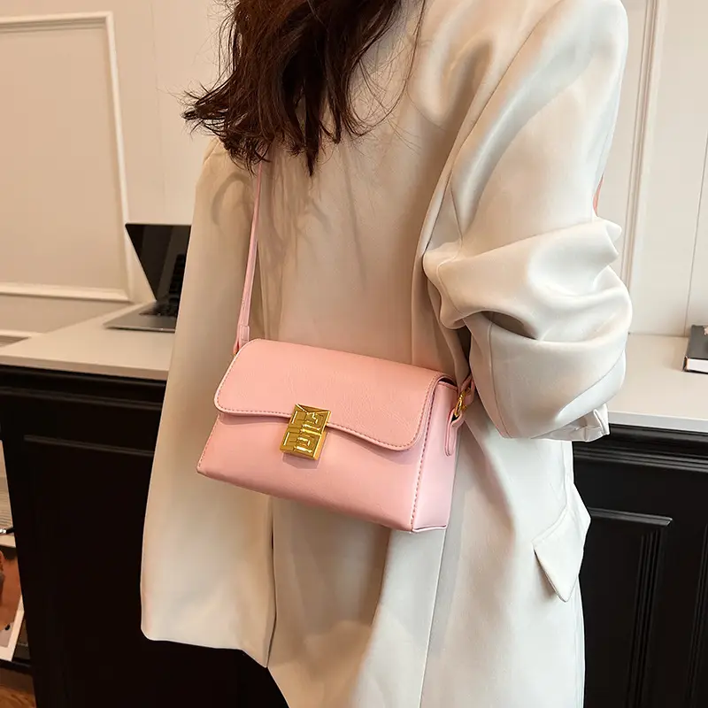 Pink Korean Style Women's Crossbody Bag - Image 5