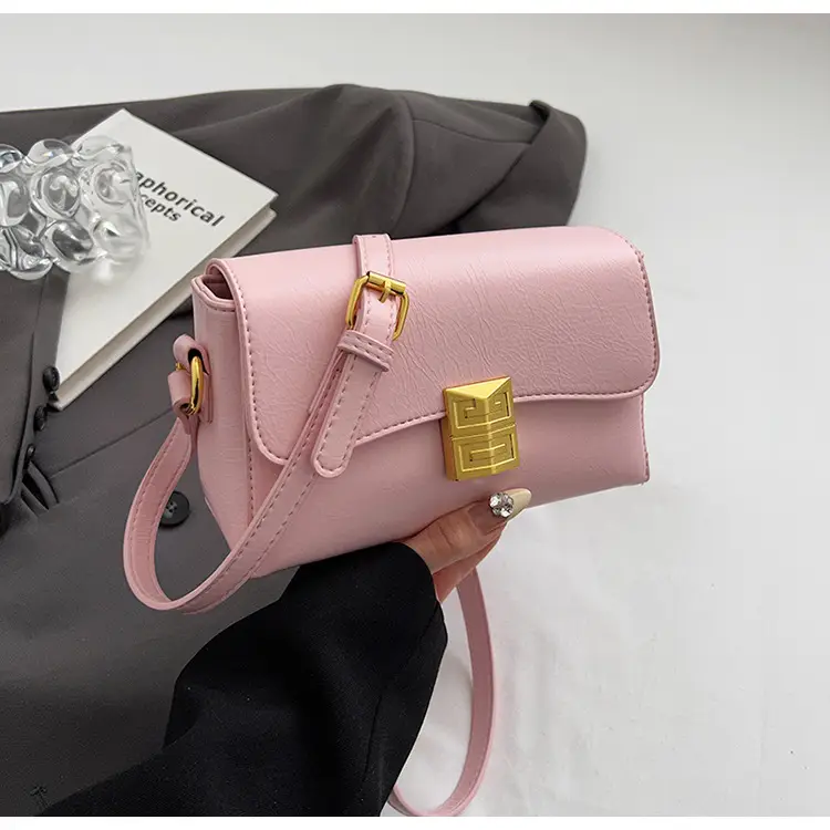 Pink Korean Style Women's Crossbody Bag - Image 3