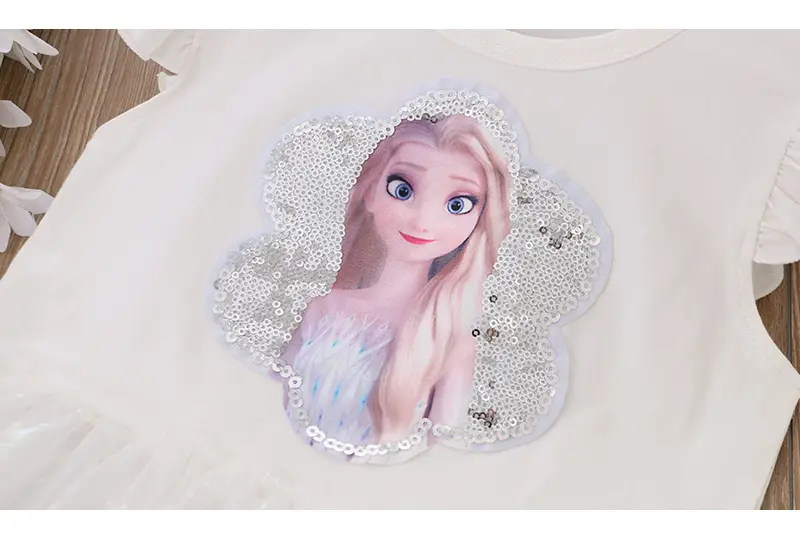 Elsa Princess Sequined Gauze Dress for Girls Light Blue — feature 11
