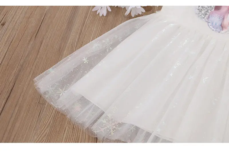 Elsa Princess Sequined Gauze Dress for Girls Light Blue — feature 9