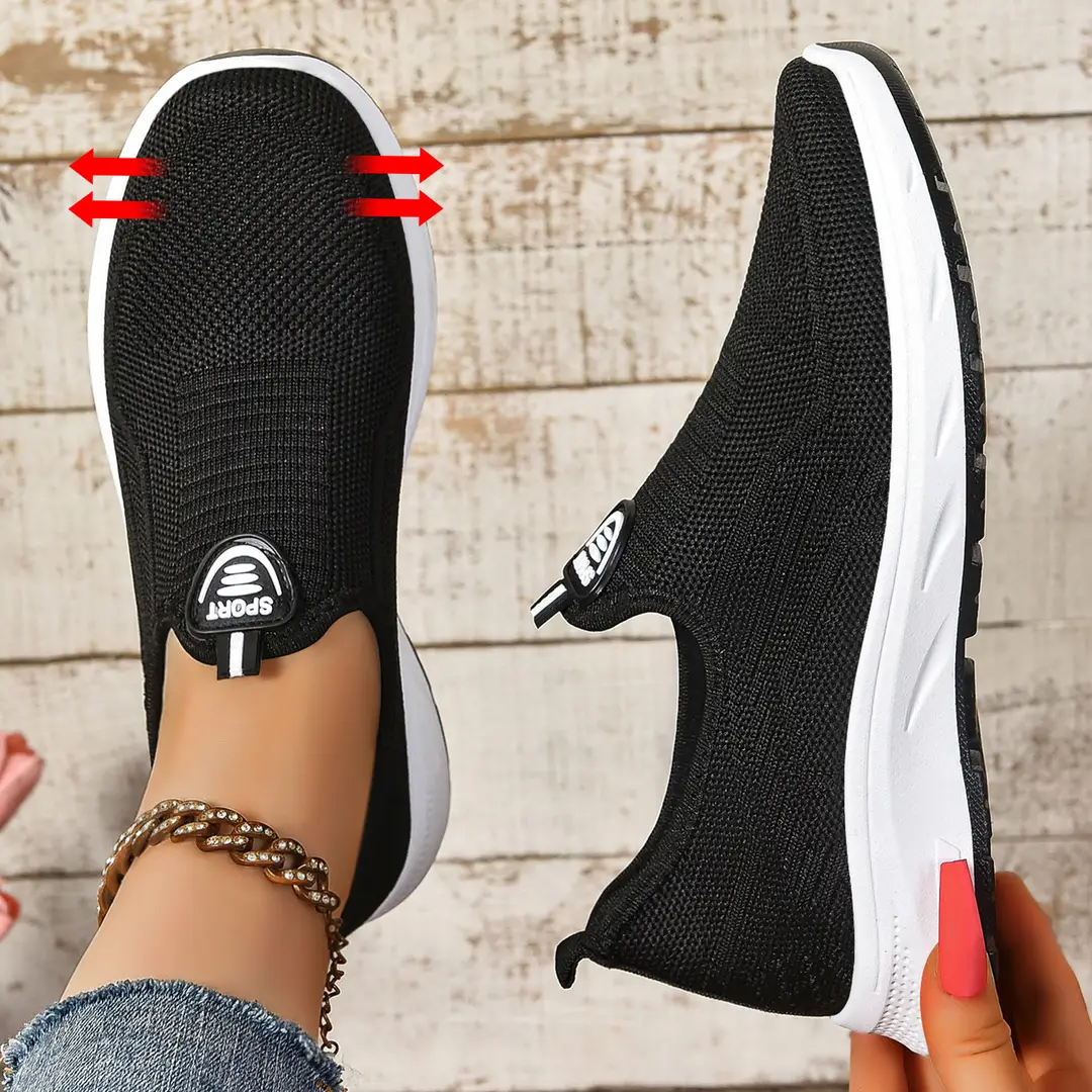 Women's Spring Casual Sports Breathable Cross-Border Large Size Women's Shoes, Women's Soft-Soled Slip-On Lazy Shoes — feature 2