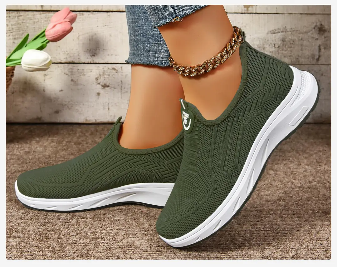 Women's Spring Casual Sports Breathable Cross-Border Large Size Women's Shoes, Women's Soft-Soled Slip-On Lazy Shoes — feature 22
