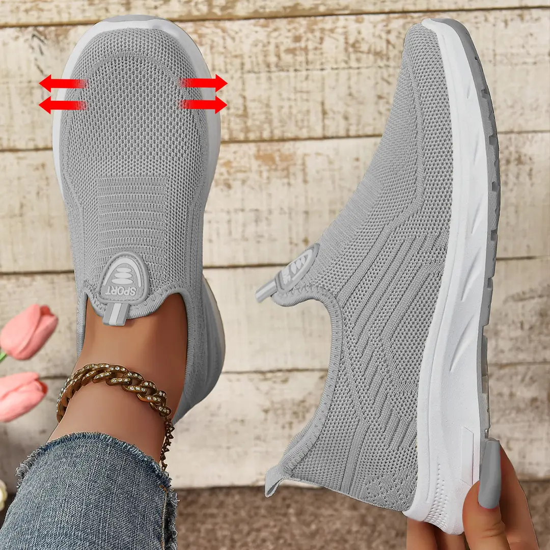 Women's Spring Casual Sports Breathable Cross-Border Large Size Women's Shoes, Women's Soft-Soled Slip-On Lazy Shoes — feature 4