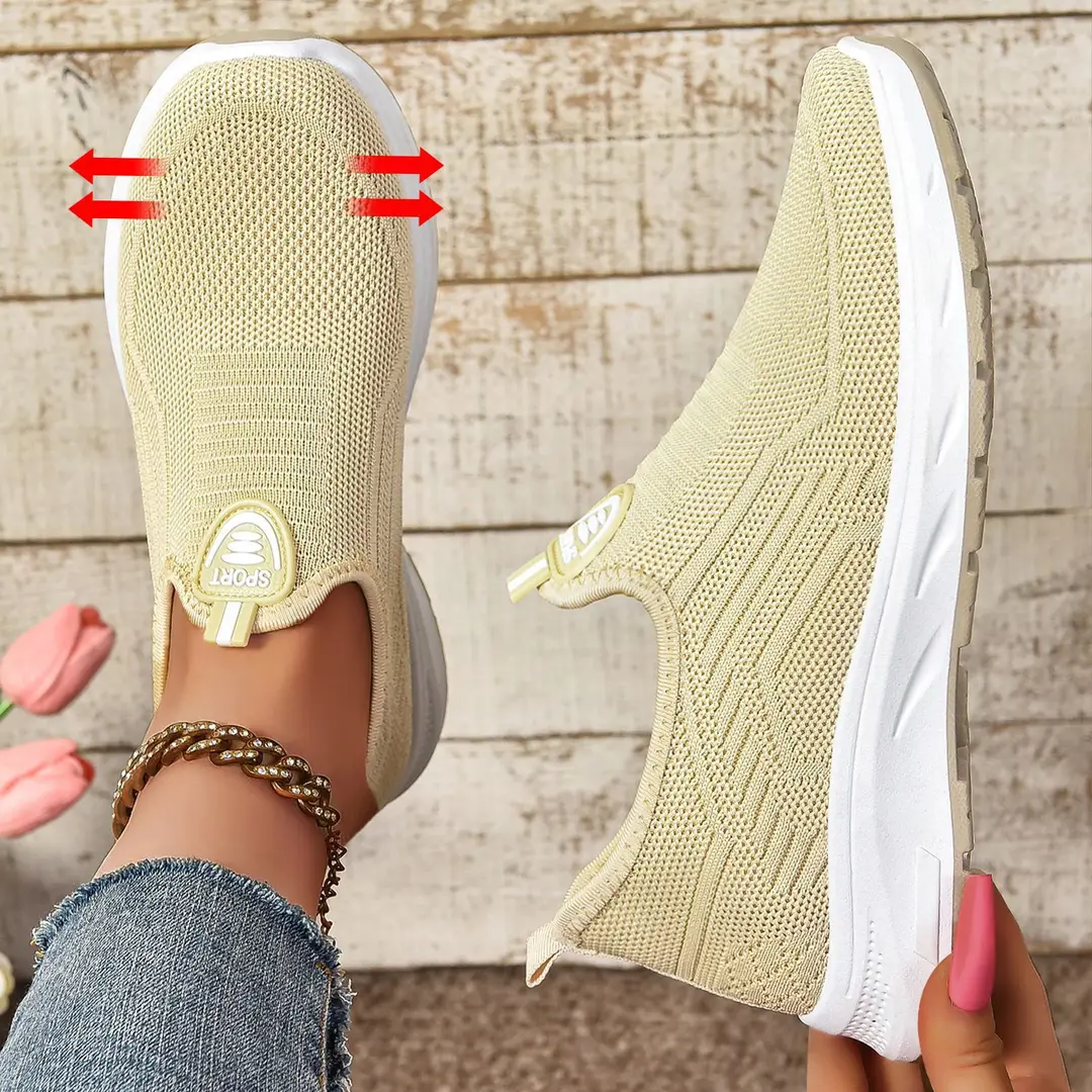 Women's Spring Casual Sports Breathable Cross-Border Large Size Women's Shoes, Women's Soft-Soled Slip-On Lazy Shoes — feature 6