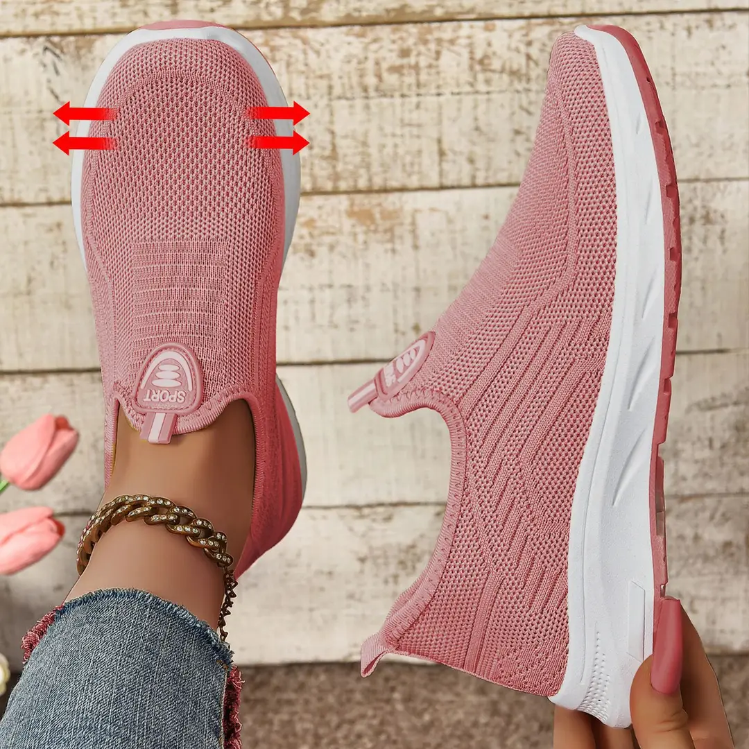 Women's Spring Casual Sports Breathable Cross-Border Large Size Women's Shoes, Women's Soft-Soled Slip-On Lazy Shoes — feature 7