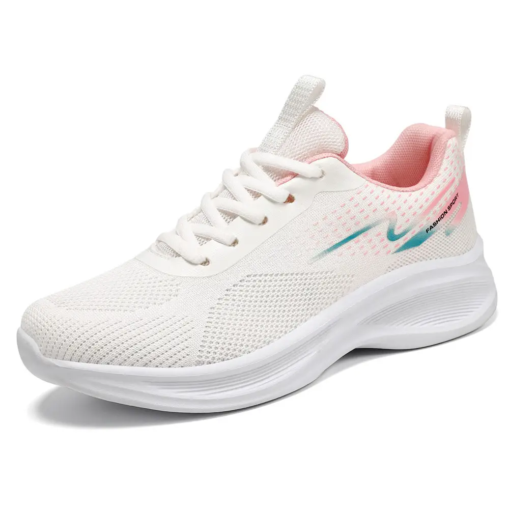 Women's Shoes Versatile Spring New Style Fly-Knit Casual Shoes Cross-Border Shoes Soft Sole Comfortable Sneakers Single Shoes - Image 7