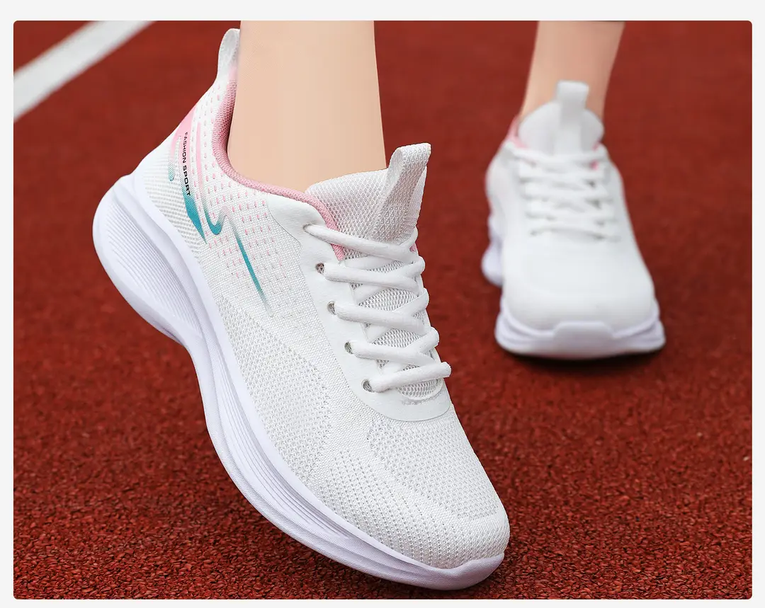 Women's Shoes Versatile Spring New Style Fly-Knit Casual Shoes Cross-Border Shoes Soft Sole Comfortable Sneakers Single Shoes — feature 8