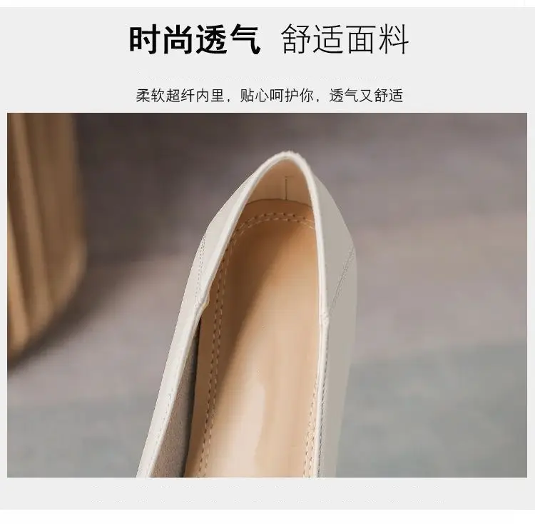 Chanel-Style Women's Shoes 2026 New French Mid-Heel Shallow Fashion Mom Shoes Fairy Shoes Slip-On Leather Shoes for Women — feature 7