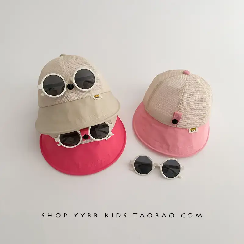 Children's Mesh Cap with Sunglasses Summer Travel Cap - Image 5