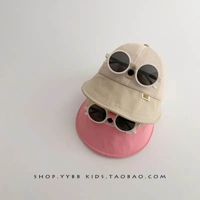 Children's Mesh Cap with Sunglasses Summer Travel Cap - Image 7