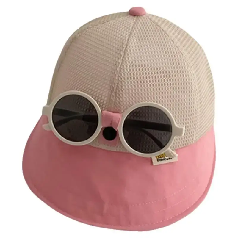Children's Mesh Cap with Sunglasses Summer Travel Cap - Image 9