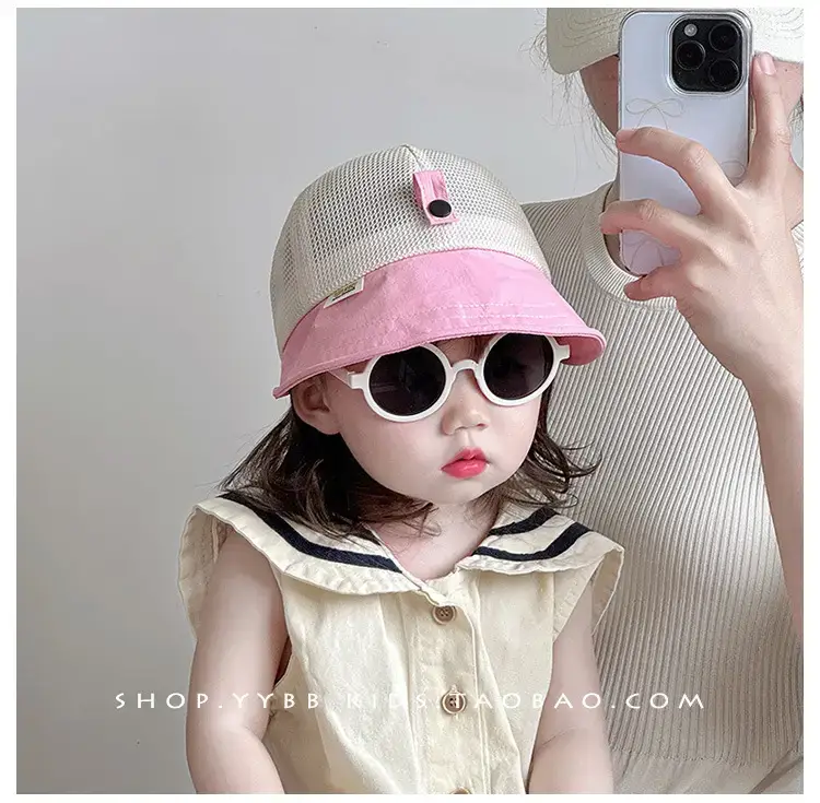Children's Mesh Cap with Sunglasses Summer Travel Cap — feature 2