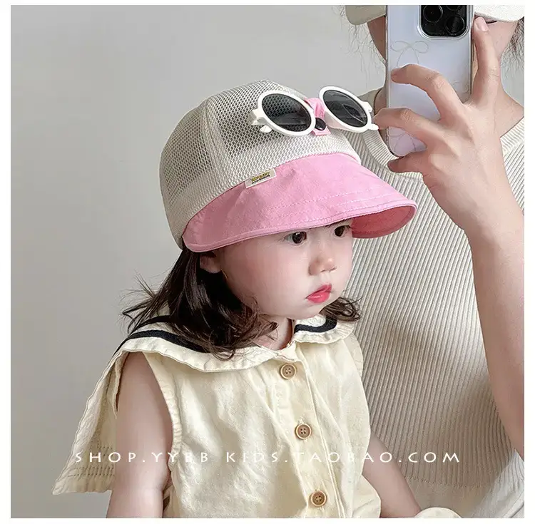 Children's Mesh Cap with Sunglasses Summer Travel Cap — feature 3
