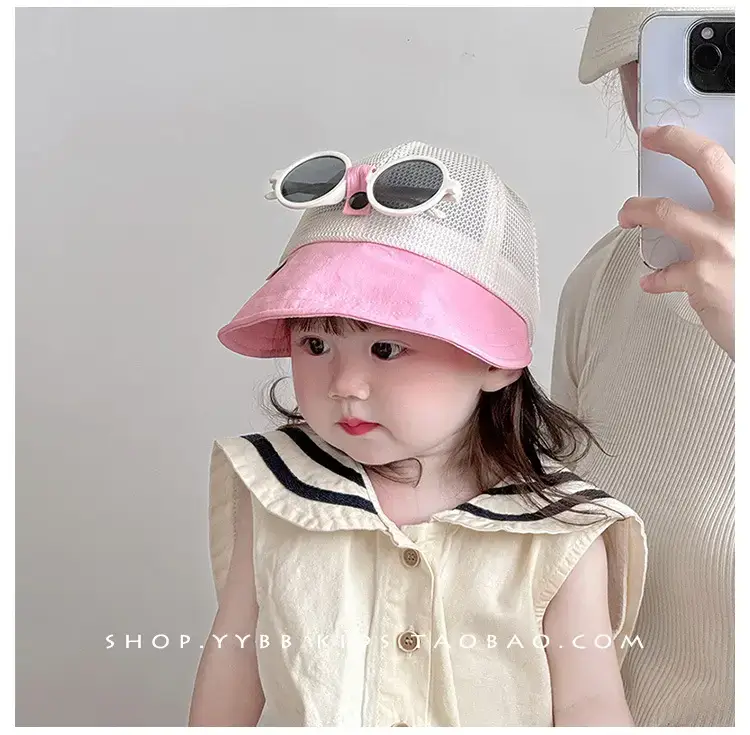 Children's Mesh Cap with Sunglasses Summer Travel Cap — feature 4