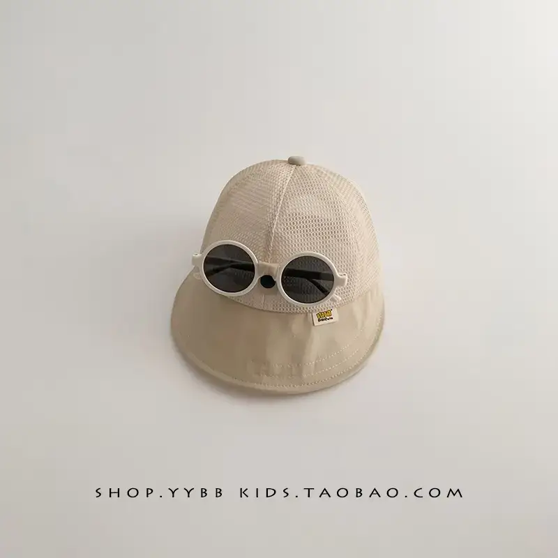 Children's Mesh Cap with Sunglasses Summer Travel Cap - Image 3