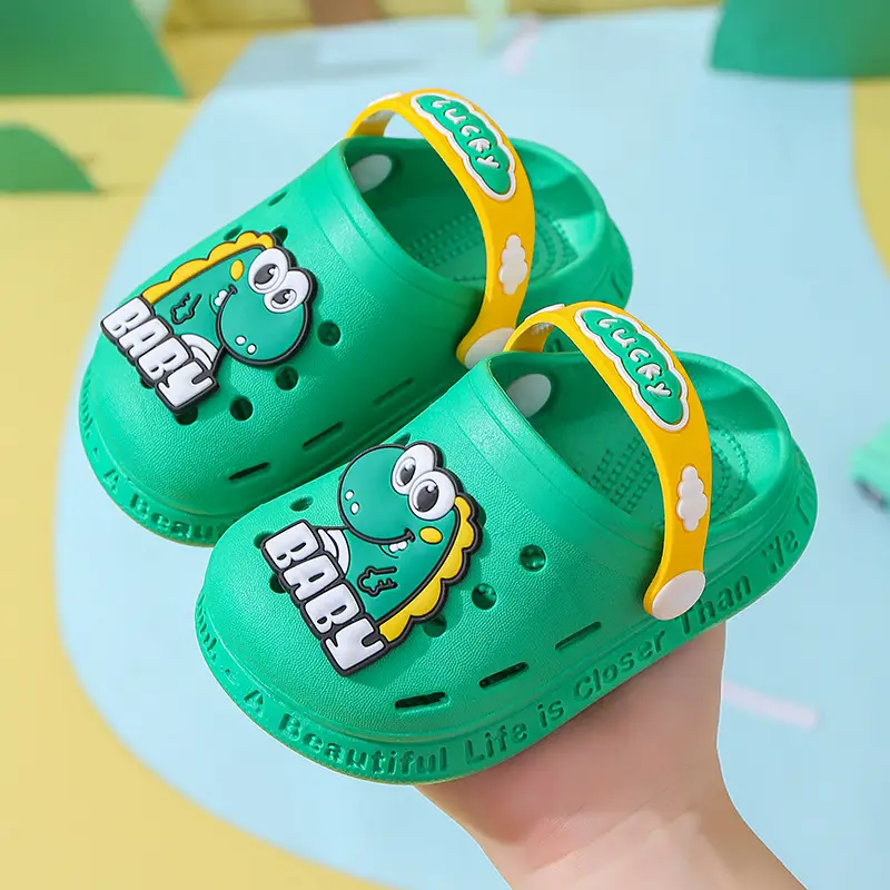 Blue Cartoon Astronaut Kids Sandals Summer Clogs