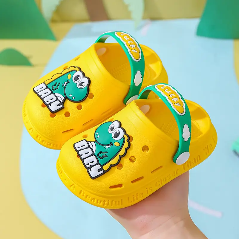 Blue Cartoon Astronaut Kids Sandals Summer Clogs