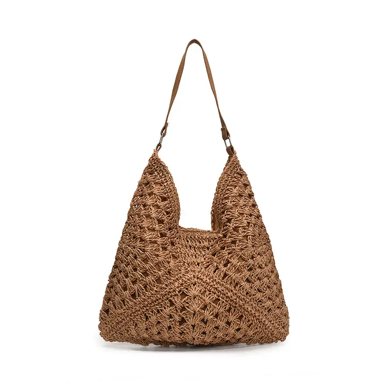 Hollow Straw Artistic Tote Bag for Women - Image 2